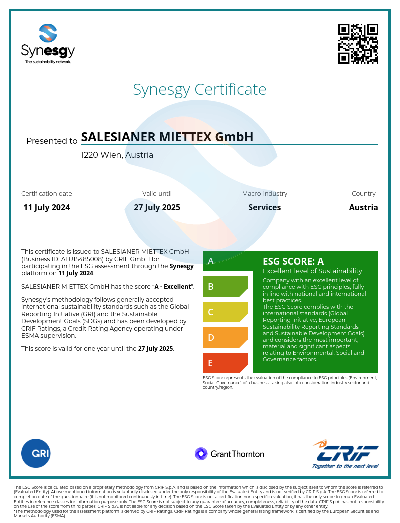 SurveyCertificate SALESIANER MIETTEX GmbH 11 07 2024 en